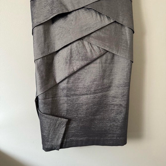Y2K Metallic Grey Cache Mini Dress Small - Picture 3 of 6